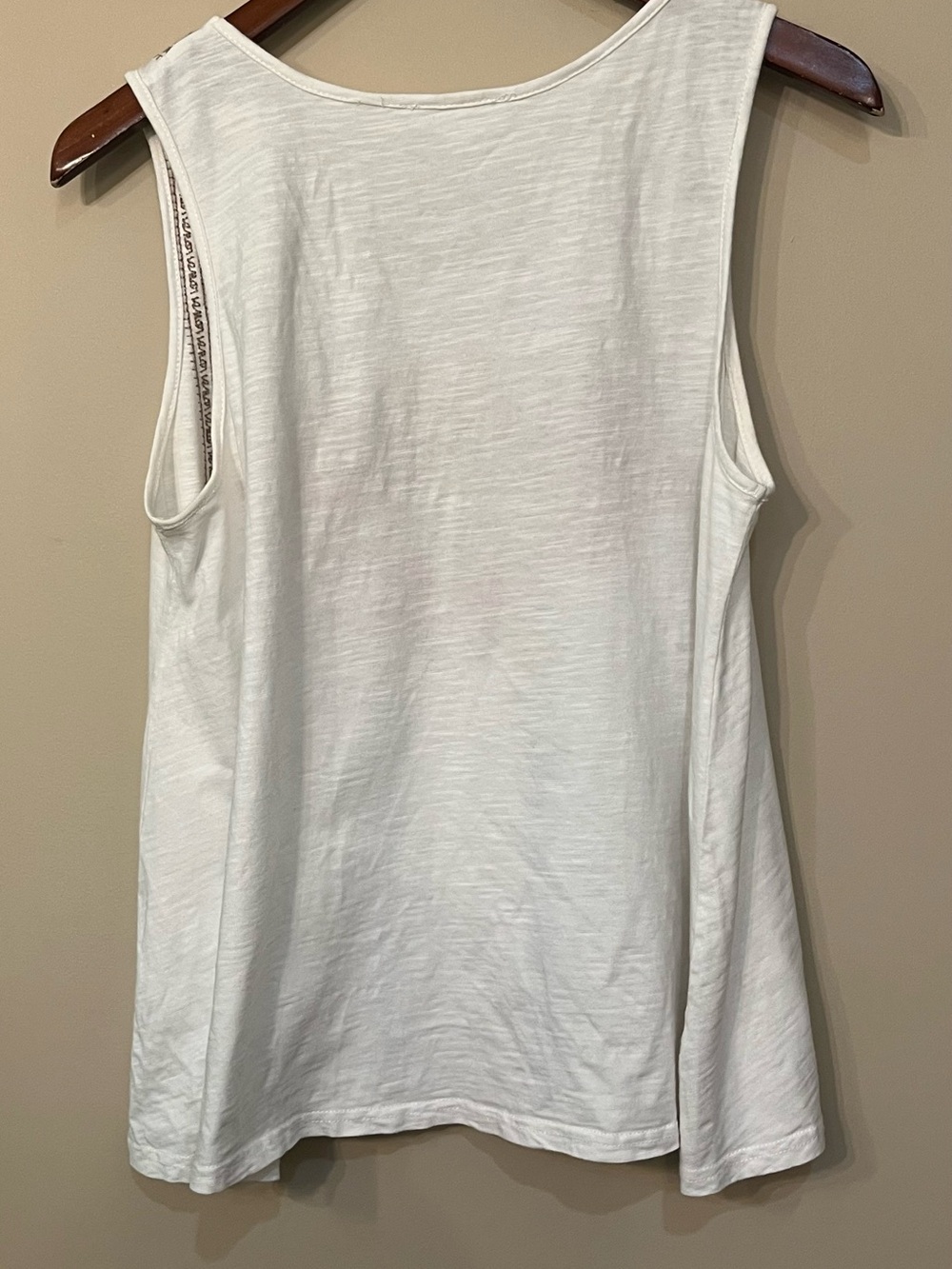 THML boho embroidered cotton tank top beachy coastal Medium - Picture 5 of 5